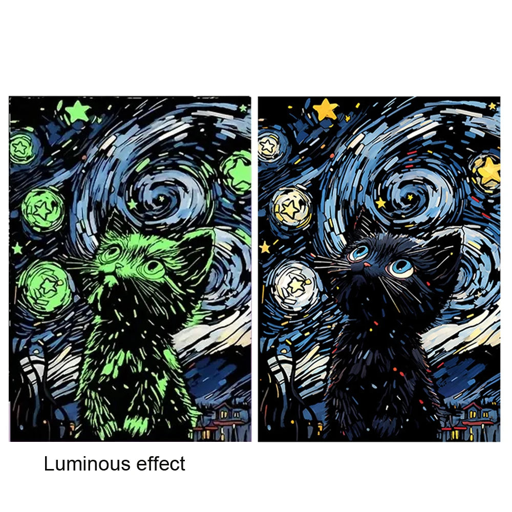 Glow-in-the-Dark Scratch Art Kit for Adults – 2pcs Rainbow Scratch Paper | Relaxing Mindful Craft Gift