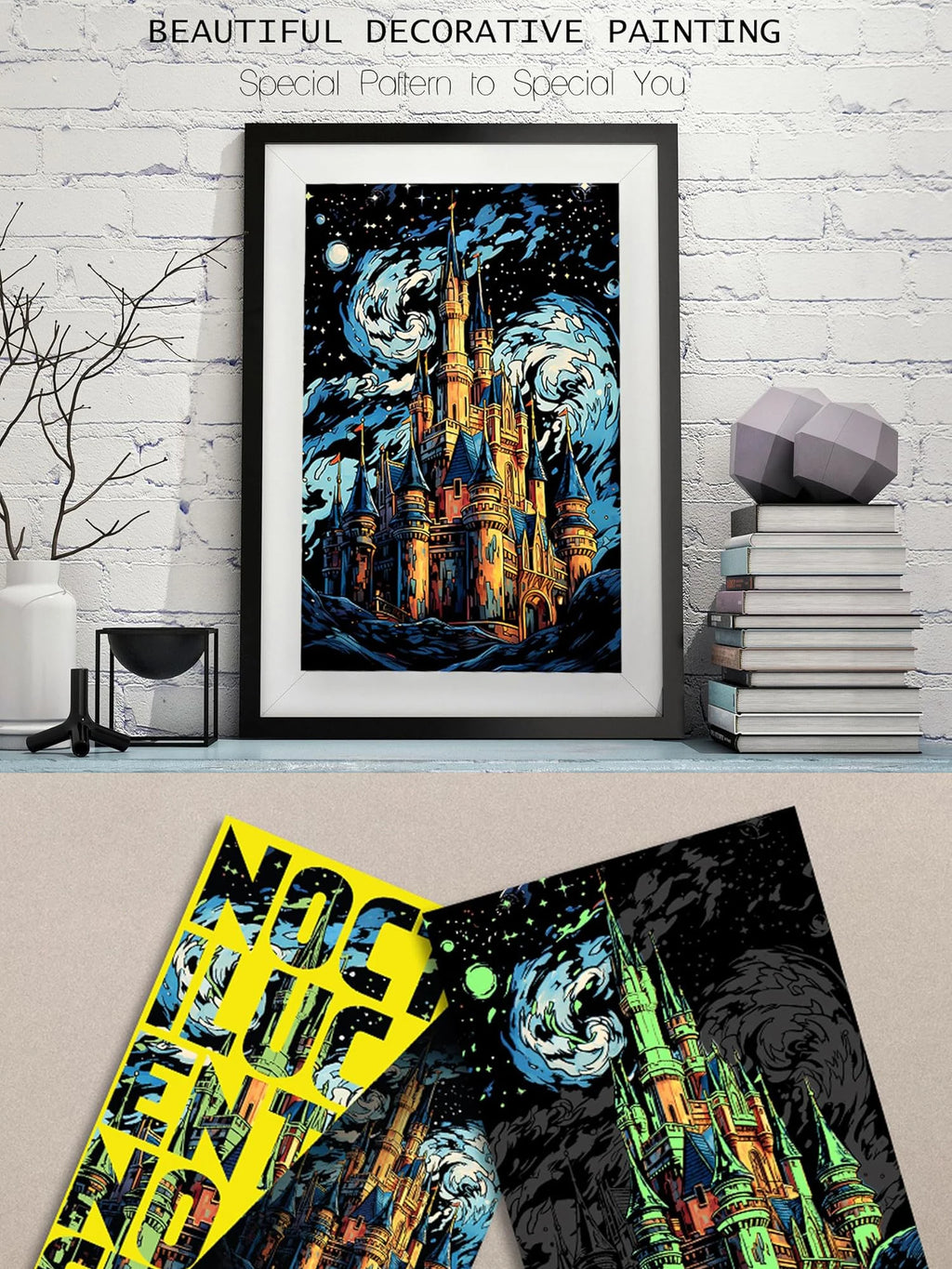 Glow-in-the-Dark Scratch Art Kit for Adults – 2pcs Rainbow Scratch Paper | Relaxing Mindful Craft Gift