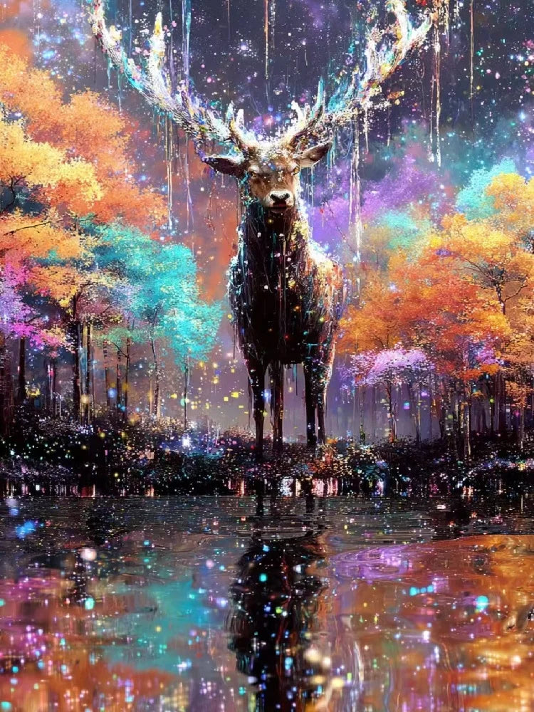 Stardust Fantasy – DIY Paint by Numbers Oil Painting Kit for Adults | Cosmic Dream Art