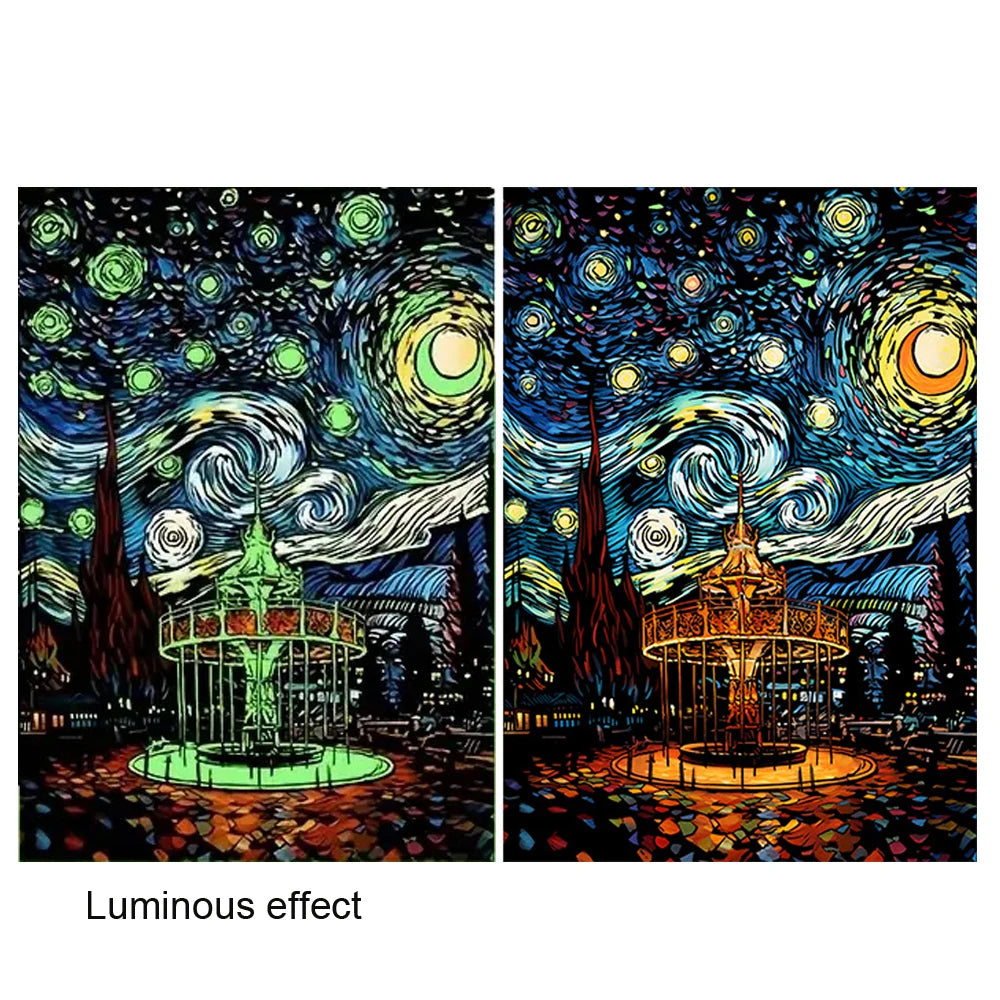 Glow-in-the-Dark Scratch Art Kit for Adults – 2pcs Rainbow Scratch Paper | Relaxing Mindful Craft Gift