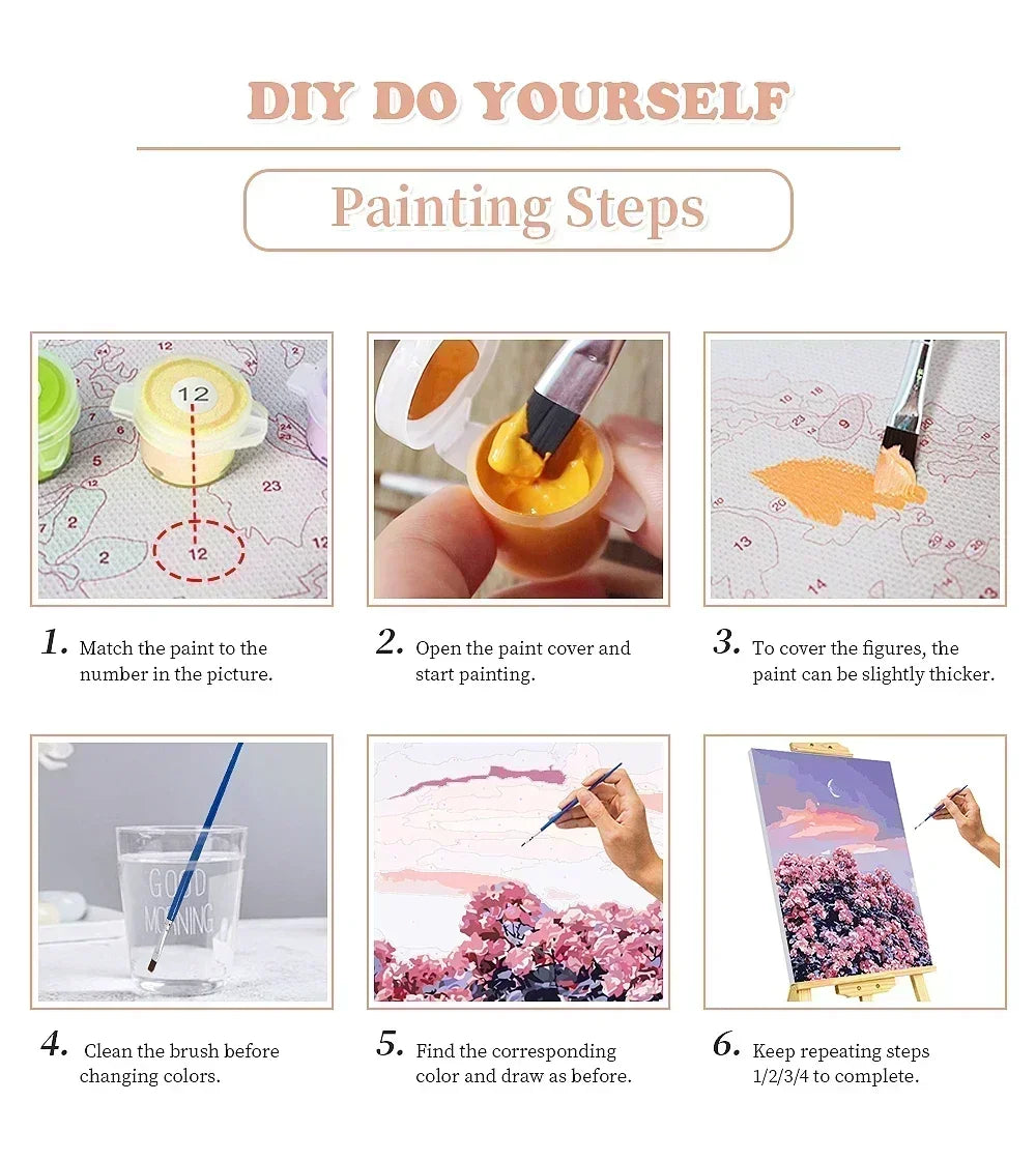 Stardust Fantasy – DIY Paint by Numbers Oil Painting Kit for Adults | Cosmic Dream Art