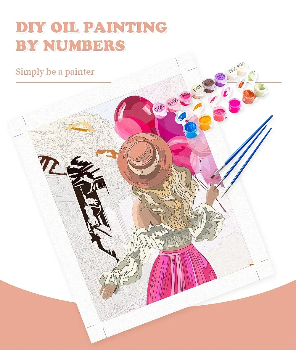 Stardust Fantasy – DIY Paint by Numbers Oil Painting Kit for Adults | Cosmic Dream Art