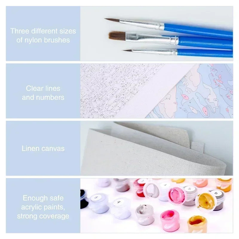 Stardust Fantasy – DIY Paint by Numbers Oil Painting Kit for Adults | Cosmic Dream Art